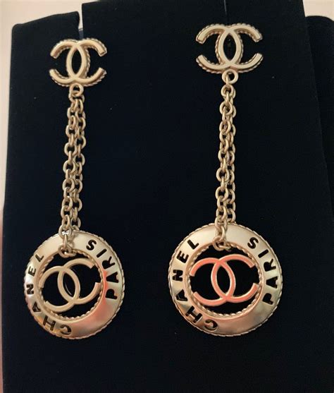 how much are chanel drop earrings|authentic chanel earrings.